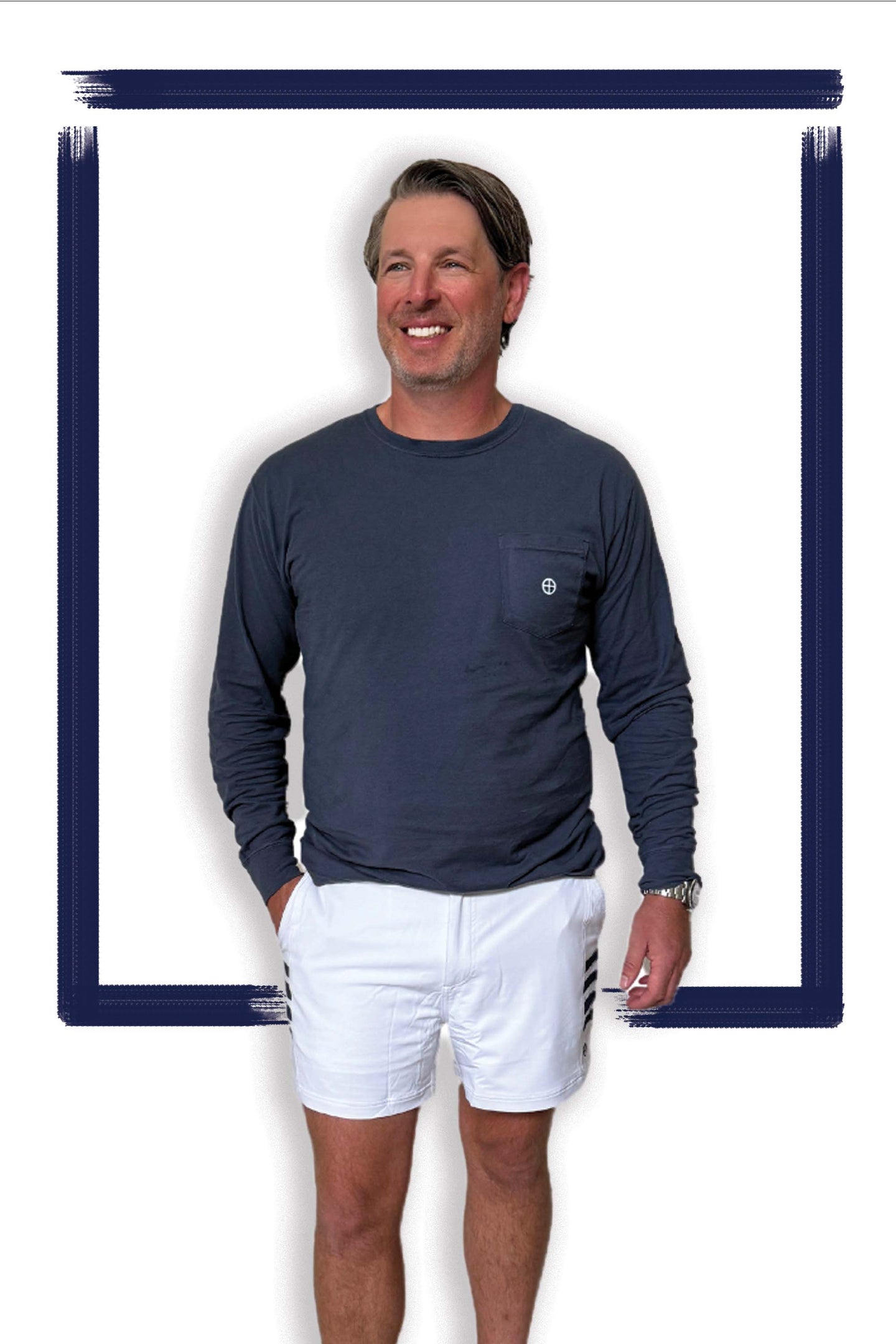 Men's Nauti Boardshort  | White